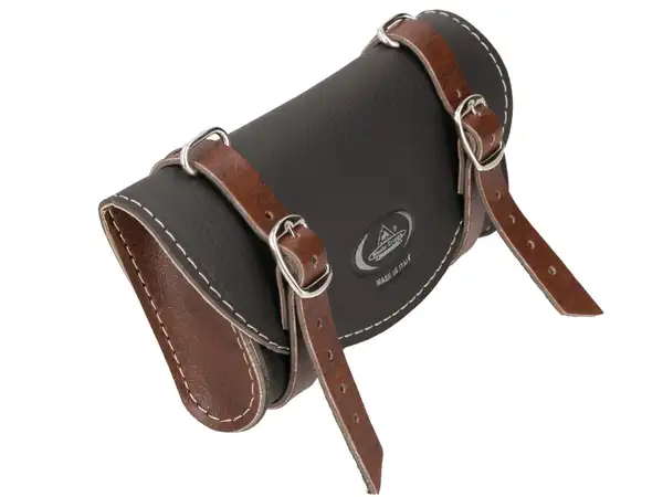 Satteltasche «Classic» schwarz / dunkelbraun